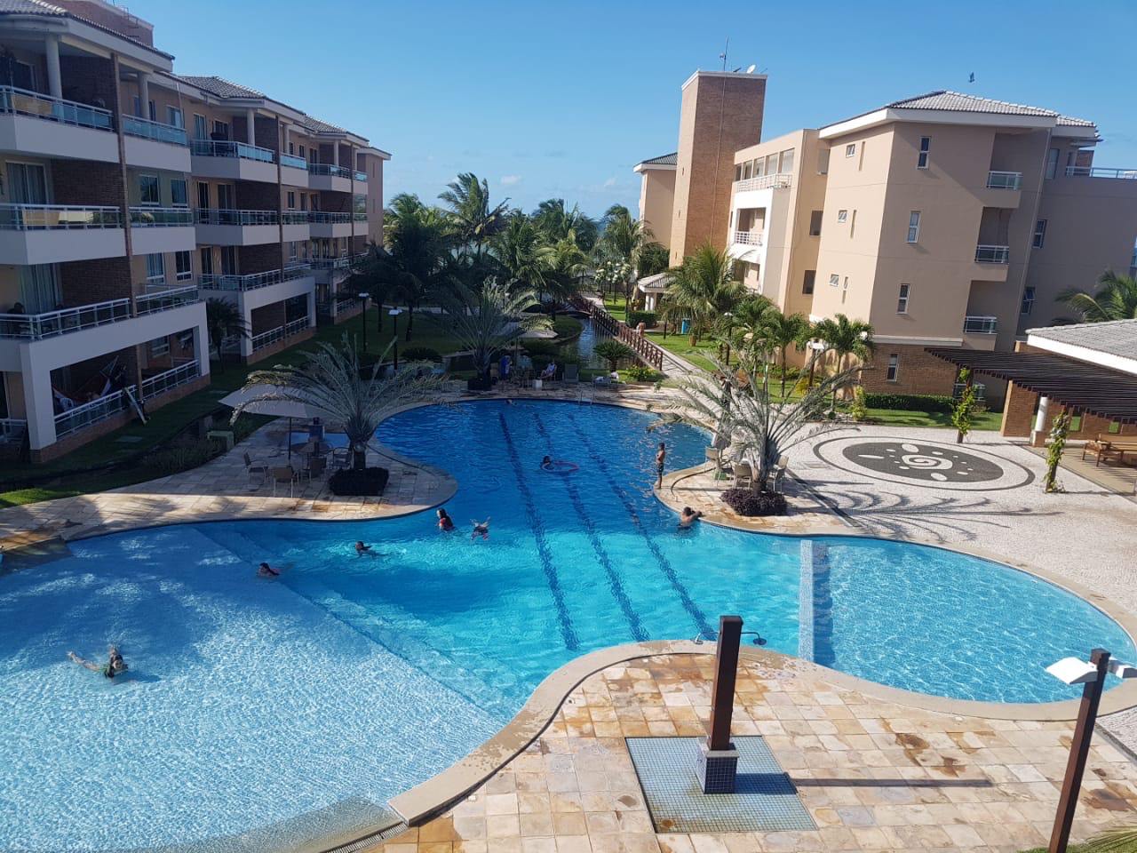 Vista da costa de Cumbuco ao entardecer